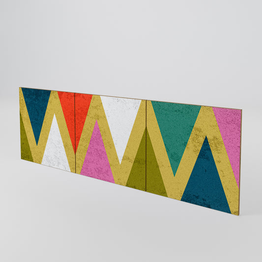 COLORFUL TRIANGLES Set di 3 ante per madia