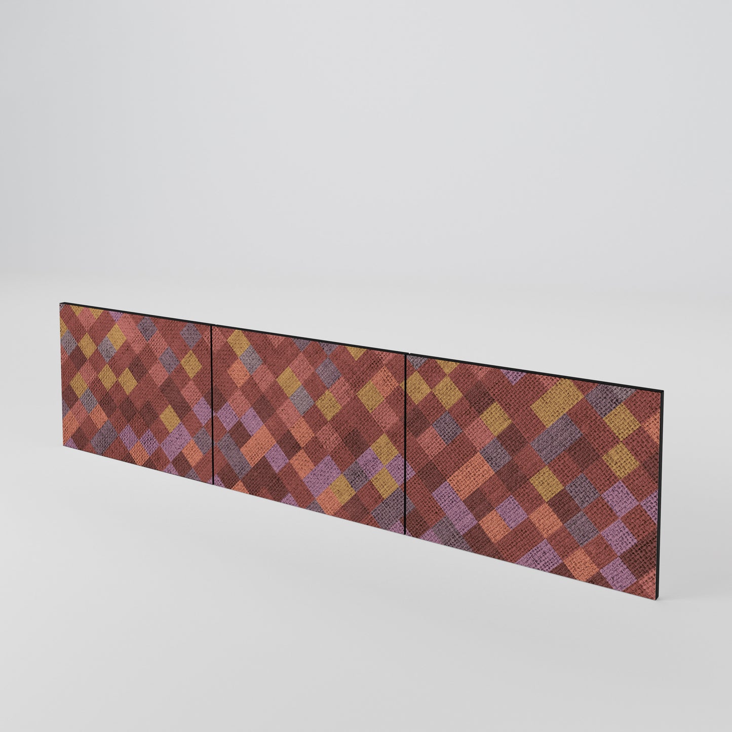 PAINTED SQUARES Set di 3 ante per mobile TV