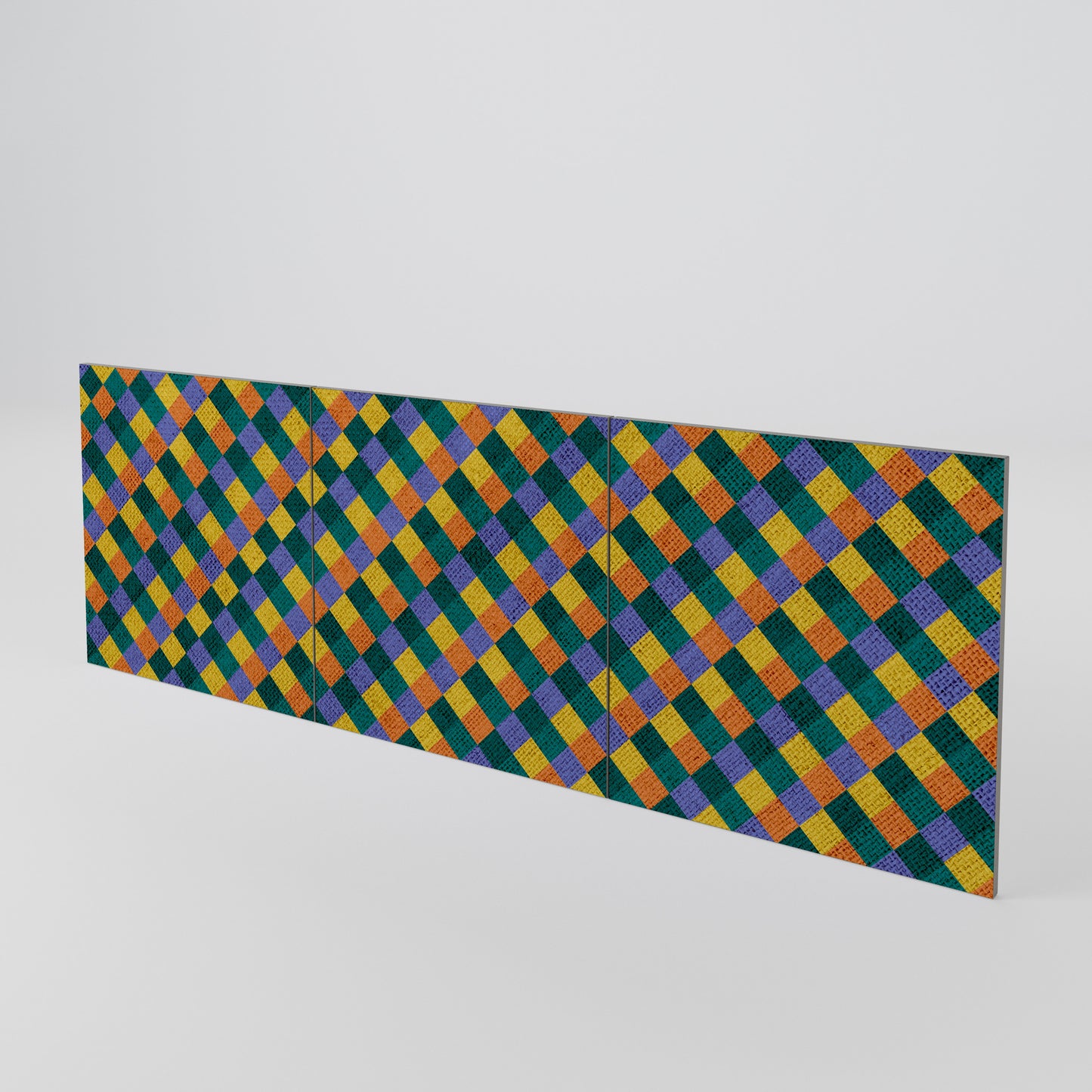 PAINTED SQUARES MIX Set di 3 ante per madia