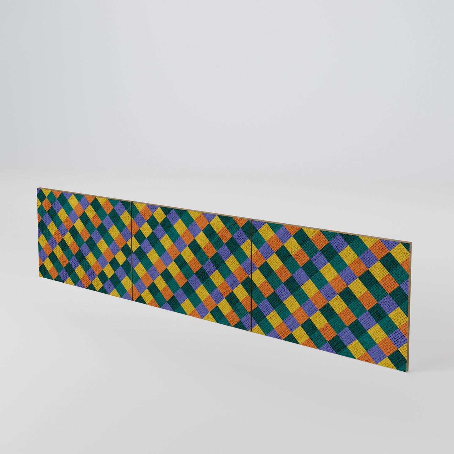 PAINTED SQUARES MIX Set di 3 ante per mobile TV