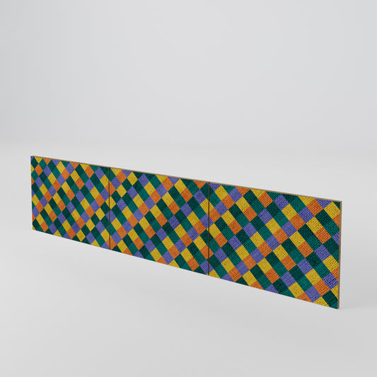 PAINTED SQUARES MIX Set di 3 ante per mobile TV