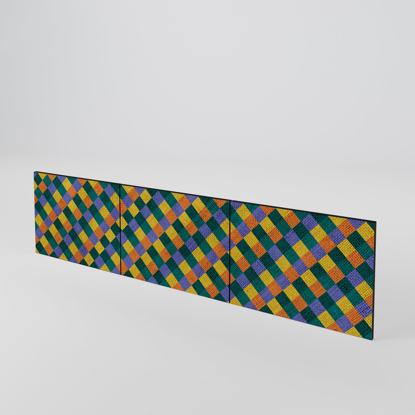 PAINTED SQUARES MIX Set di 3 ante per mobile TV