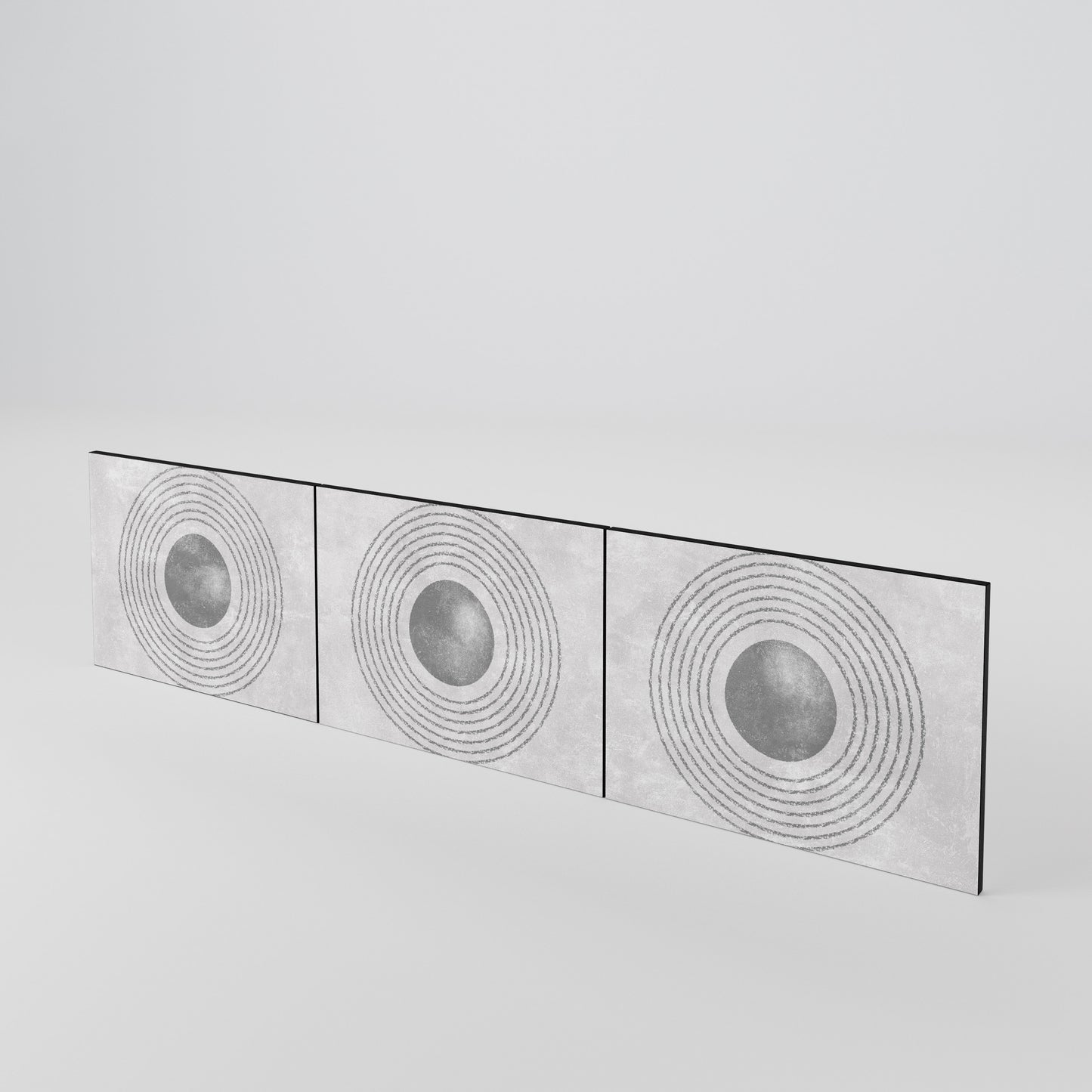 SOLID CIRCLES 3-Piece TV Cabinet Door Set