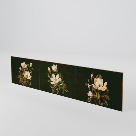 FLORAL NOIR Set di 3 ante per mobile TV