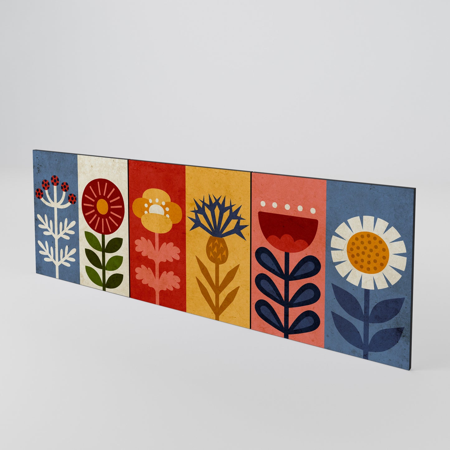 SCANDIC FLOWERET Set di 3 ante per madia