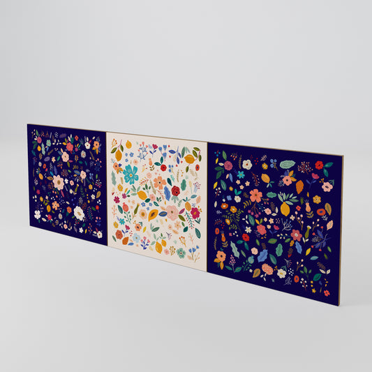FLORAL COMBINATION Set di 3 ante per madia