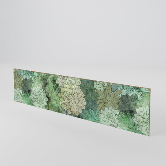 SUCCULENT CLUSTER Set di 3 ante per mobile TV