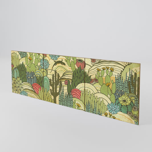 SUCCULENTS KALEIDOSCOPE Set di 3 ante per madia