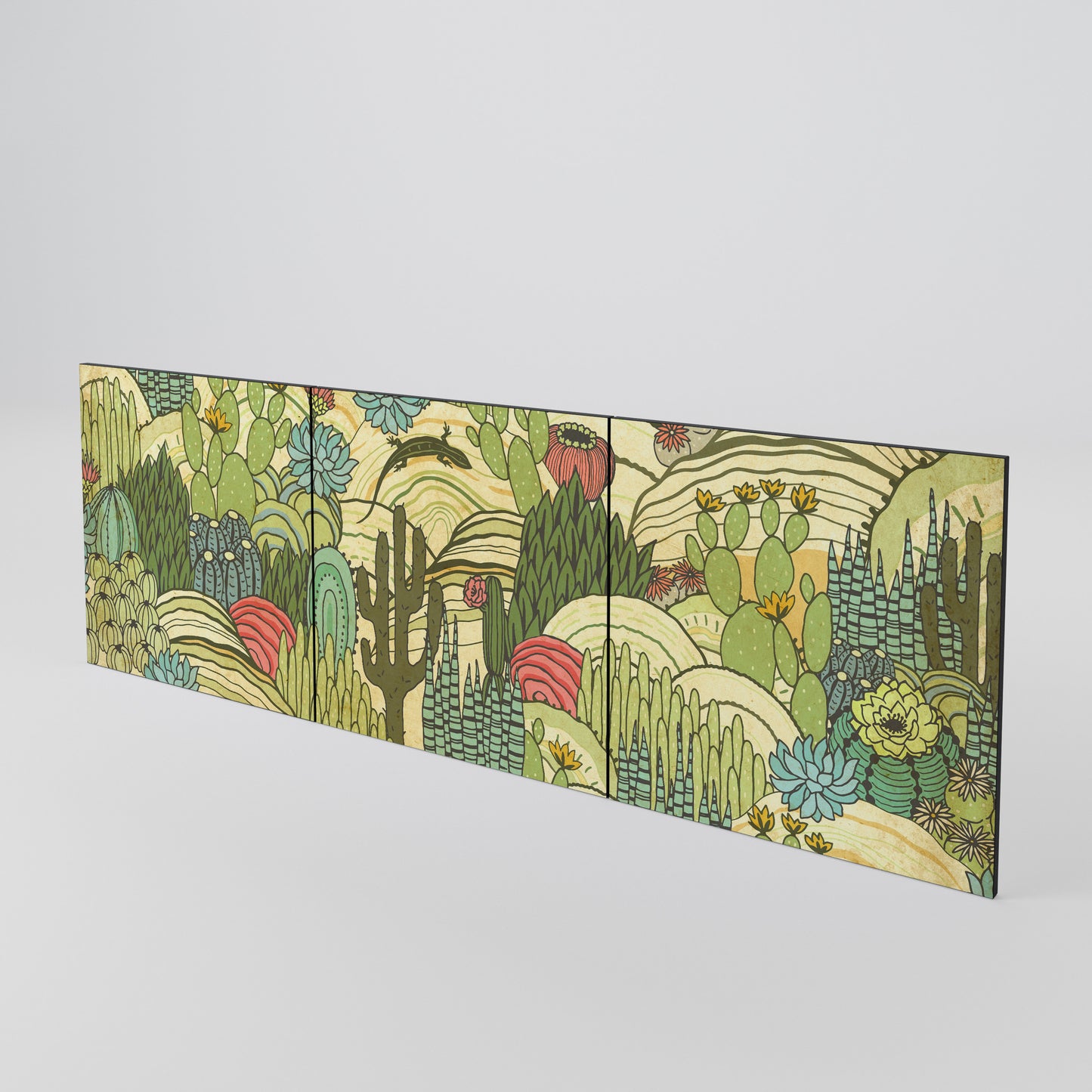 SUCCULENTS KALEIDOSCOPE Set di 3 ante per madia