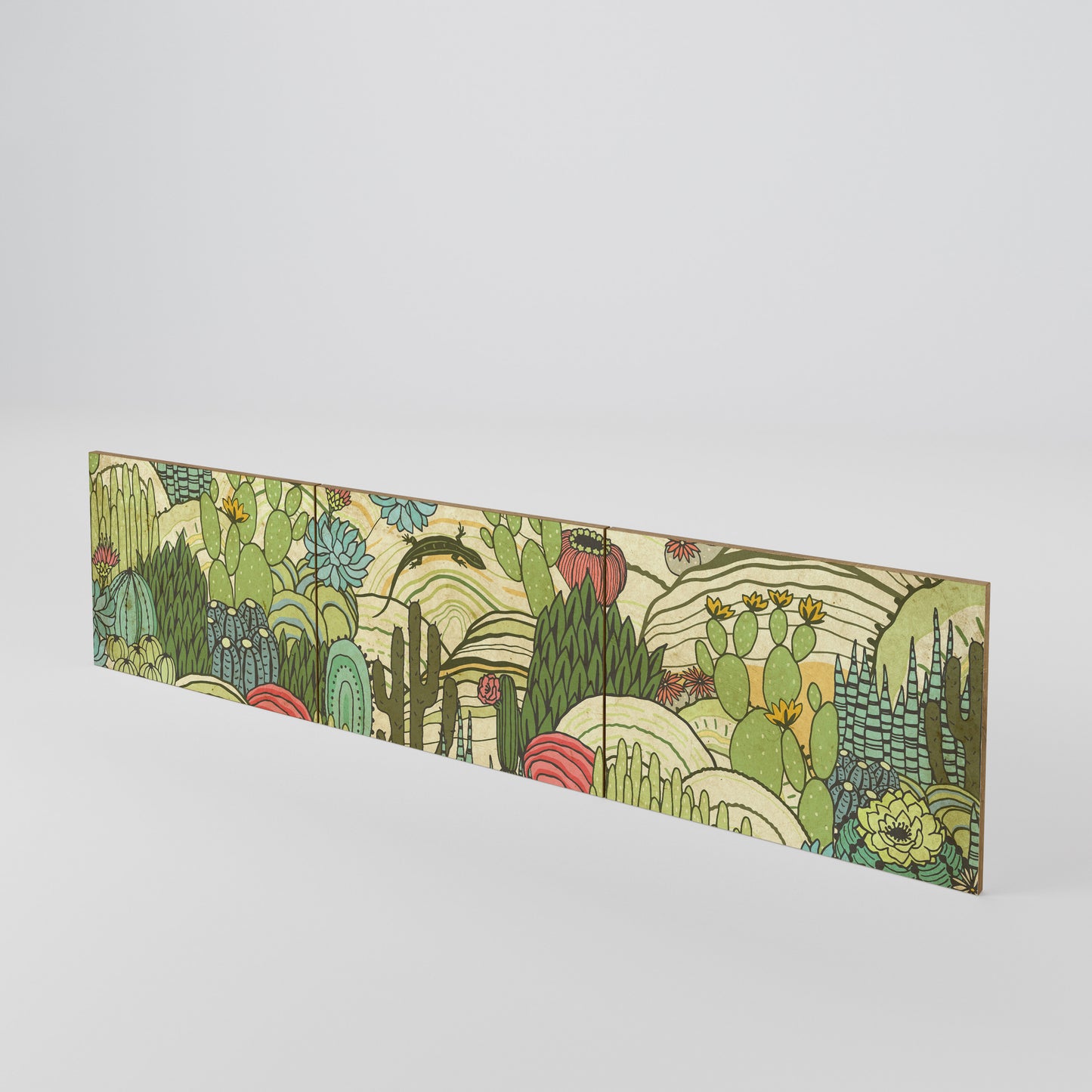 SUCCULENTS KALEIDOSCOPE Set di 3 ante per mobile TV