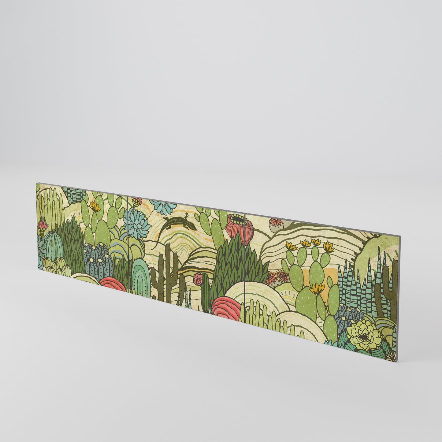 SUCCULENTS KALEIDOSCOPE Set di 3 ante per mobile TV