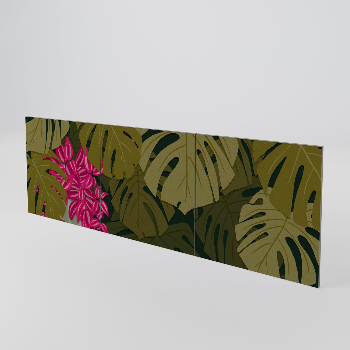 TROPICAL BEAUTY Set di 3 ante per madia