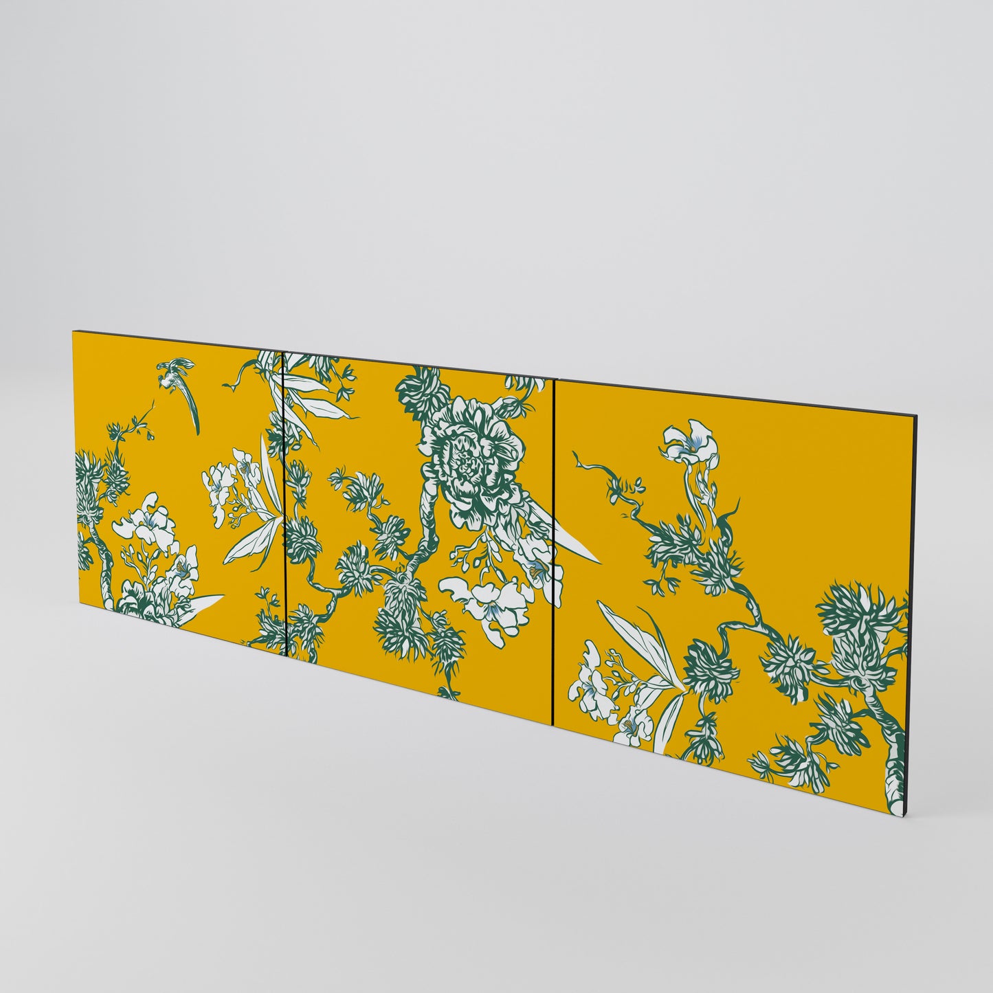 YELLOW CHINOISERIE Set di 3 ante per madia