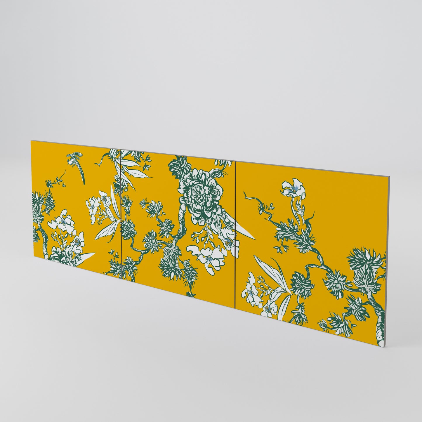 YELLOW CHINOISERIE Set di 3 ante per madia