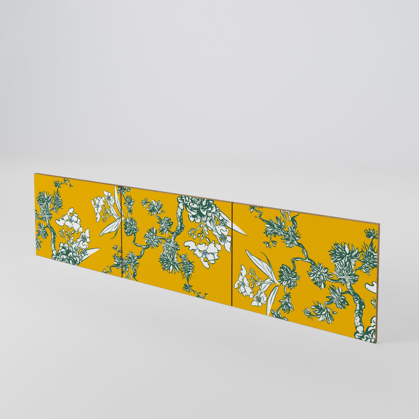 YELLOW CHINOISERIE Set di 3 ante per mobile TV