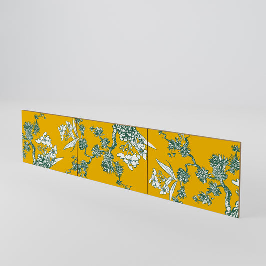 YELLOW CHINOISERIE Set di 3 ante per mobile TV