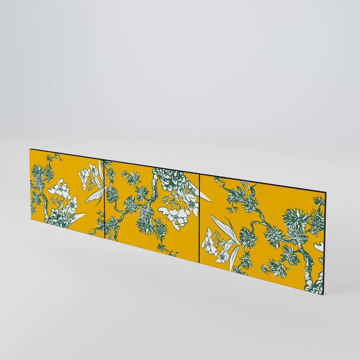 YELLOW CHINOISERIE Set di 3 ante per mobile TV