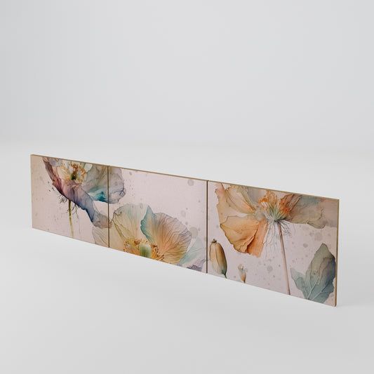 SOFTEN POPPY Set di 3 ante per mobile TV