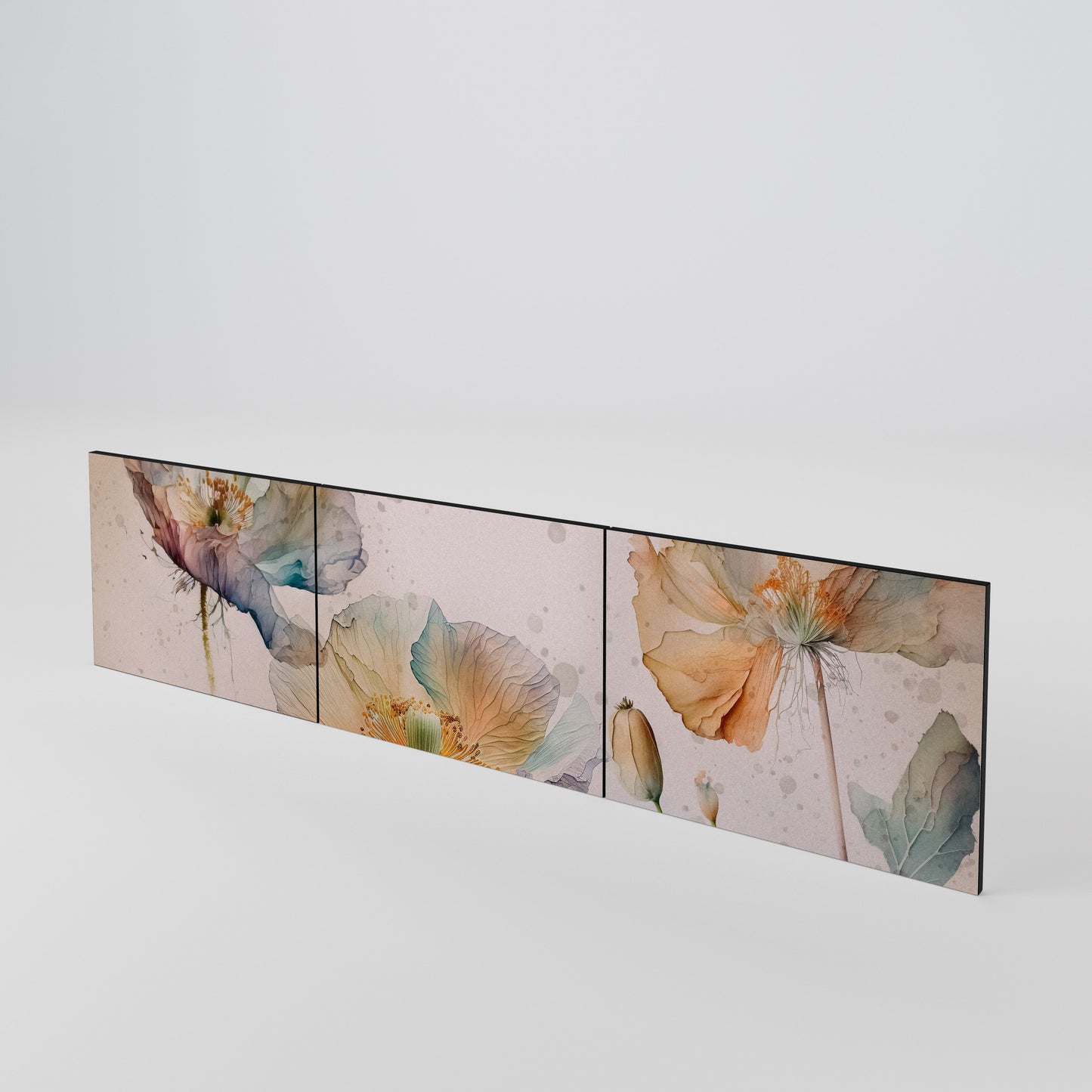 SOFTEN POPPY Set di 3 ante per mobile TV