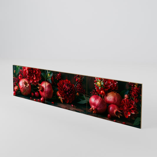 DAHLIAS AND POMEGRANATES Set di 3 ante per mobile TV