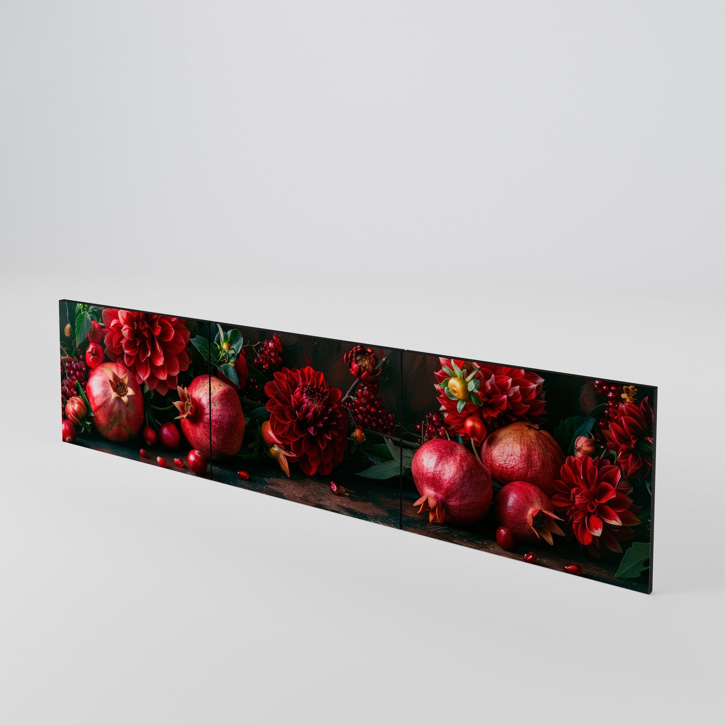 DAHLIAS AND POMEGRANATES Set di 3 ante per mobile TV