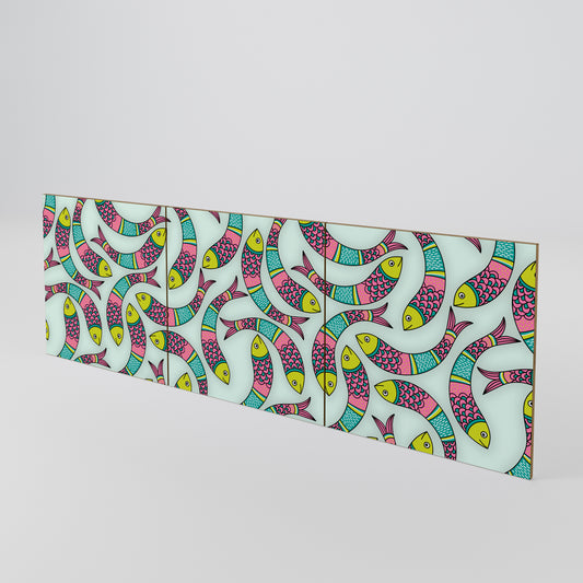 INDIAN FISH Set di 3 ante per madia