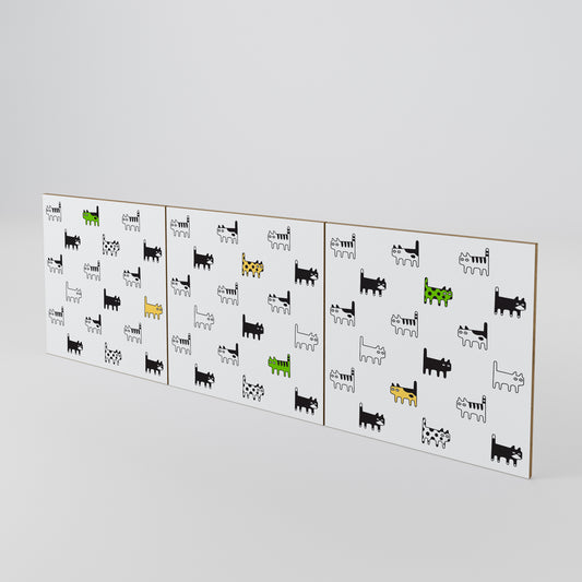 CATS COMPILATION Set di 3 ante per madia