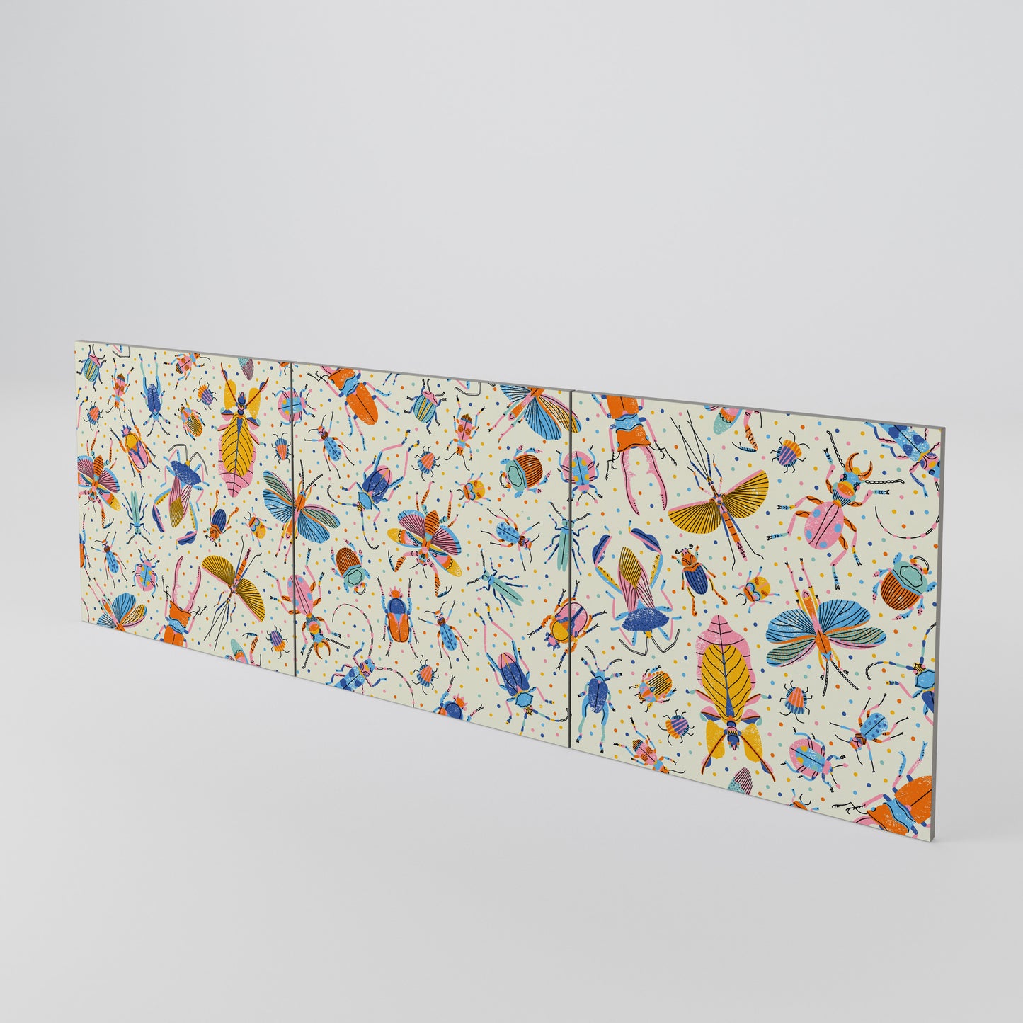 COLORFUL INSECTS Set di 3 ante per madia